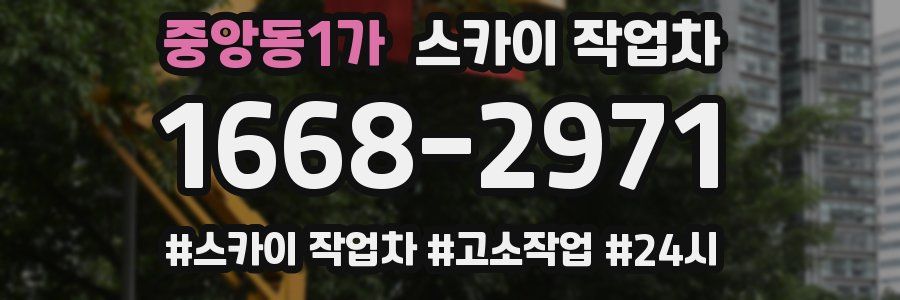 중앙동1가 스카이 작업차