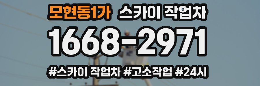 모현동1가 스카이 작업차