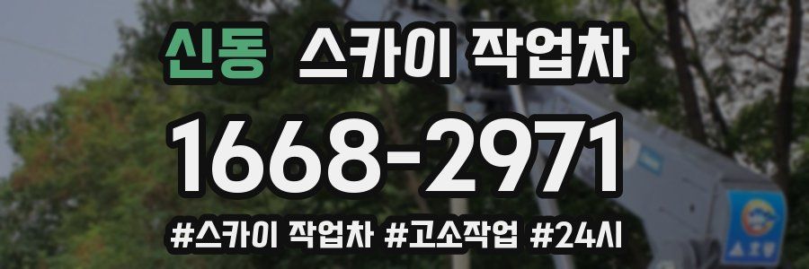 신동 스카이 작업차