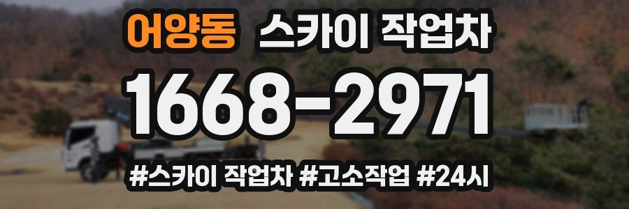 어양동 스카이 작업차