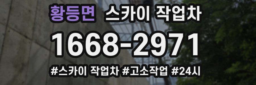 황등면 스카이 작업차