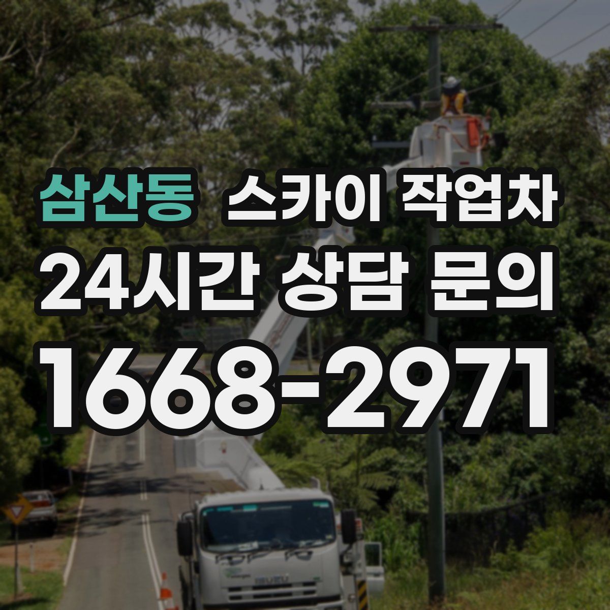 삼산동 스카이 작업차