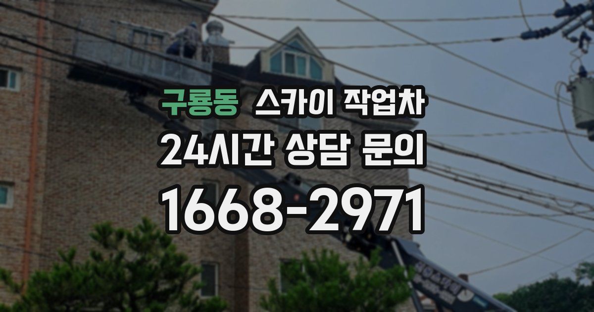 구룡동 스카이 작업차