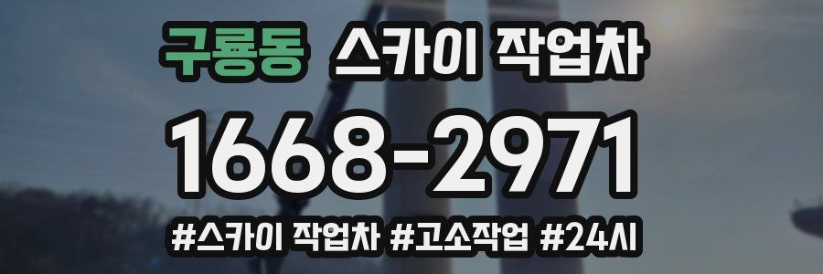 구룡동 스카이 작업차