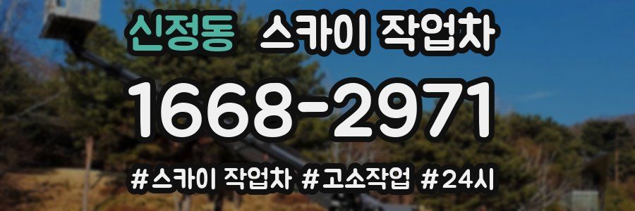 신정동 스카이 작업차