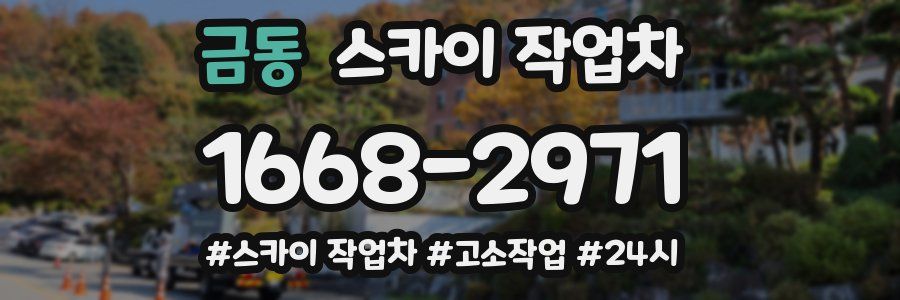 금동 스카이 작업차