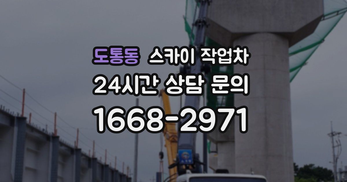 도통동 스카이 작업차