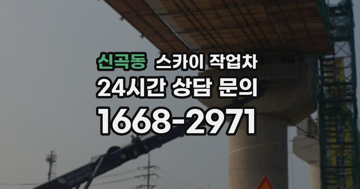 신곡동 스카이 작업차