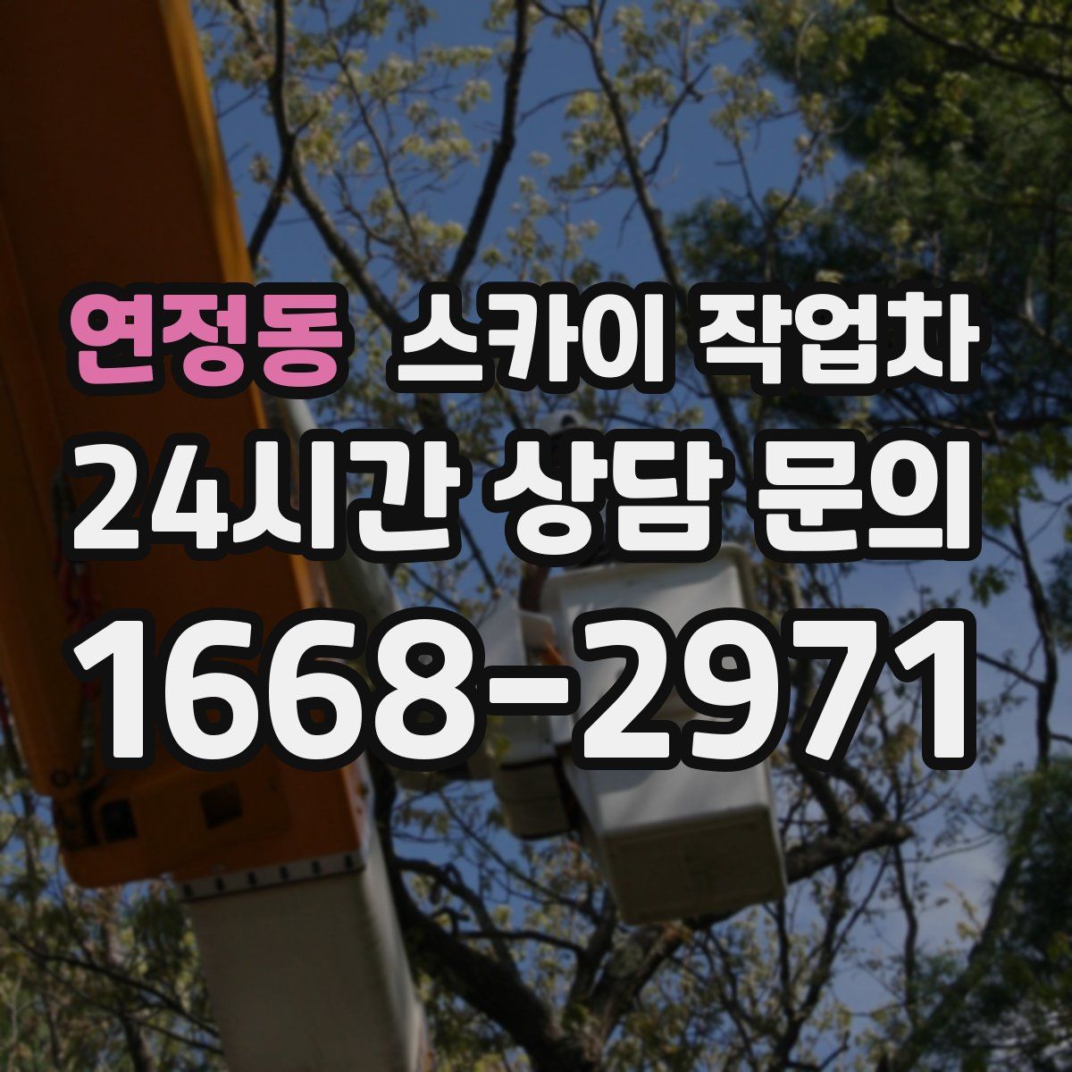 연정동 스카이 작업차