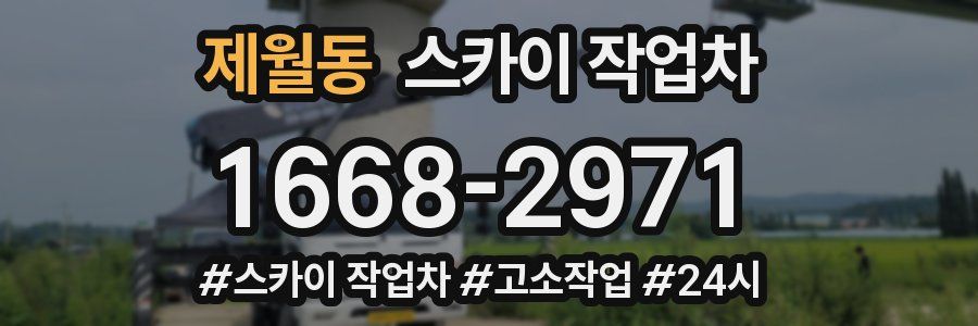 제월동 스카이 작업차