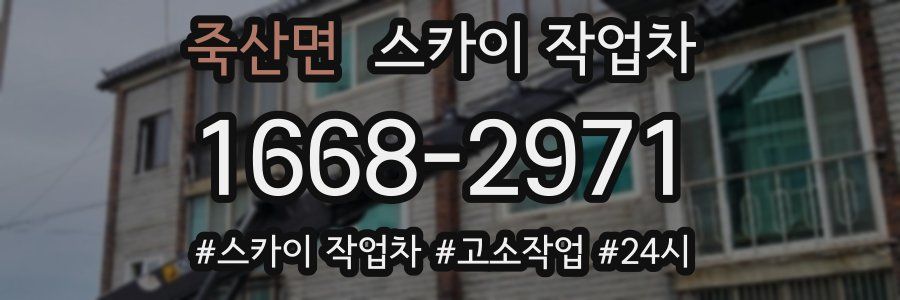 죽산면 스카이 작업차