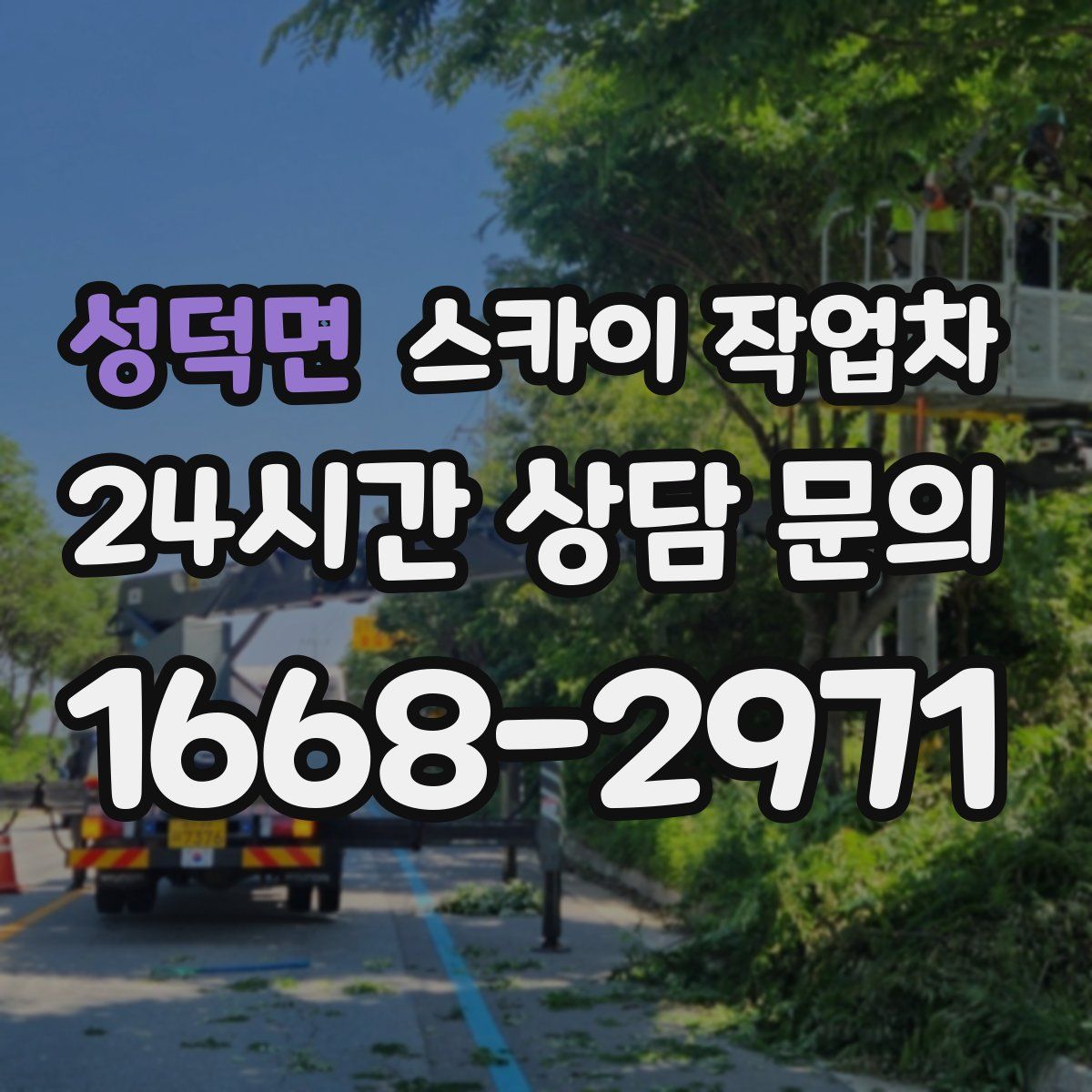 성덕면 스카이 작업차