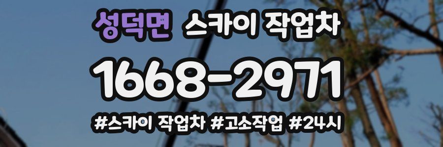 성덕면 스카이 작업차