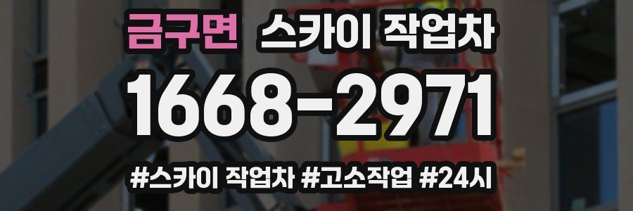 금구면 스카이 작업차