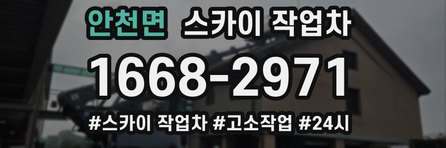 안천면 스카이 작업차