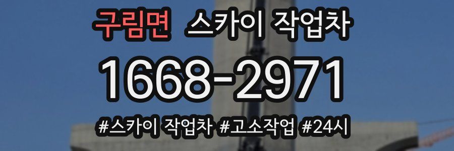 구림면 스카이 작업차