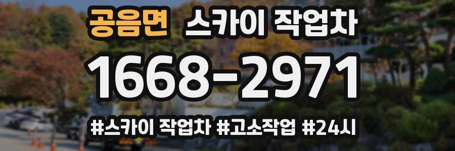 공음면 스카이 작업차