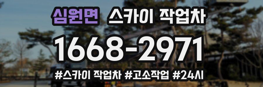 심원면 스카이 작업차