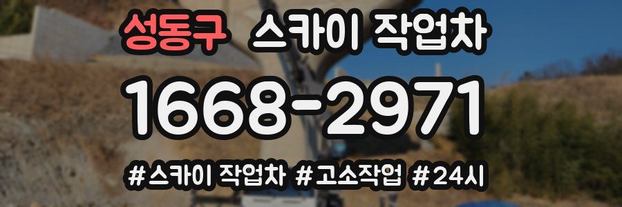 성동구 스카이 작업차