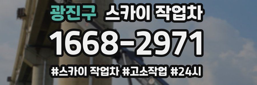 광진구 스카이 작업차