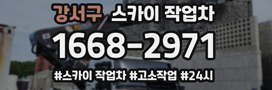 강서구 스카이 작업차