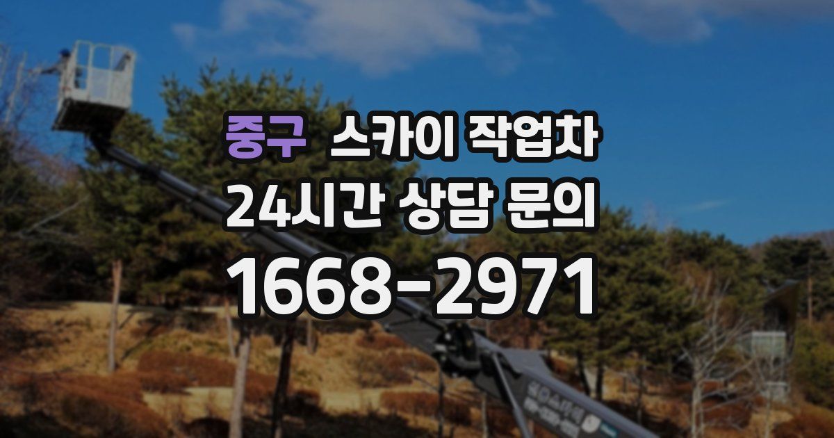 중구 스카이 작업차