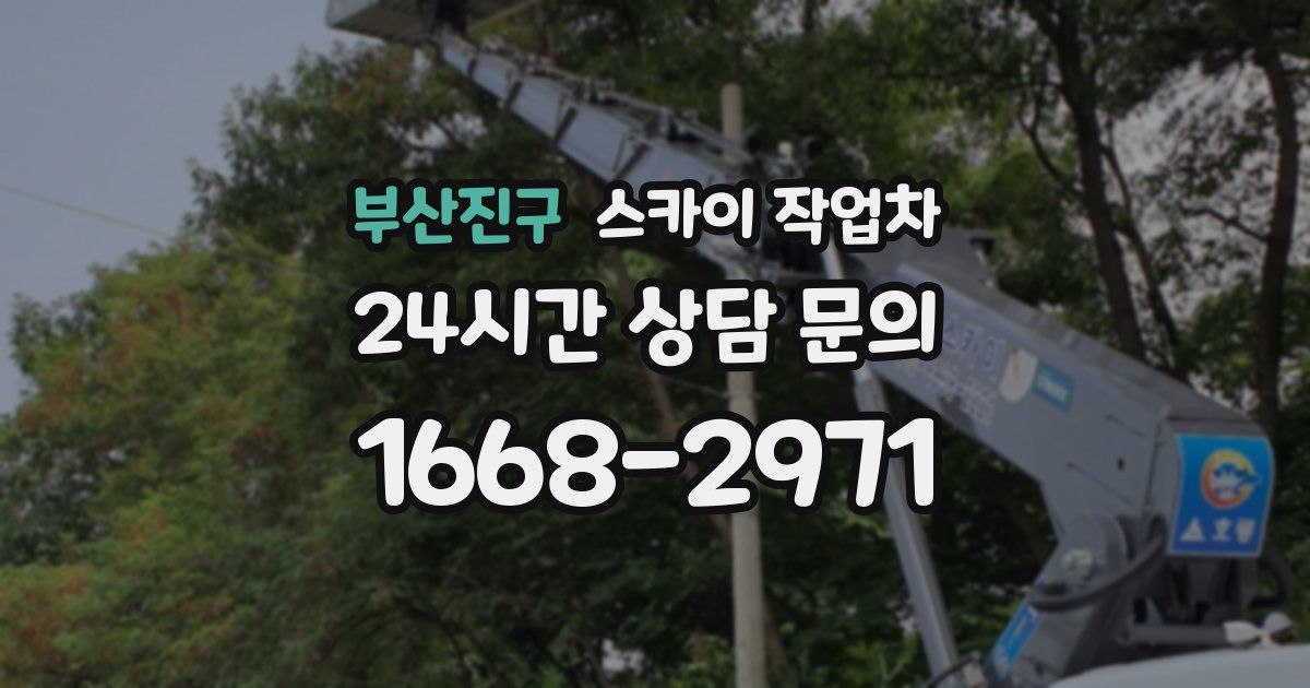 부산진구 스카이 작업차