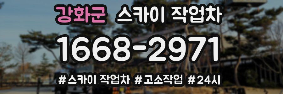 강화군 스카이 작업차