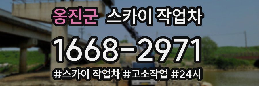 옹진군 스카이 작업차