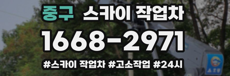 중구 스카이 작업차