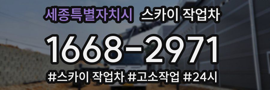 세종특별자치시 스카이 작업차