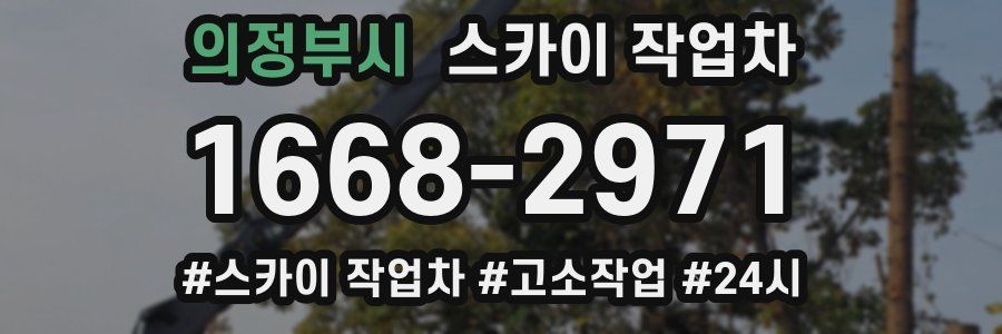 의정부시 스카이 작업차