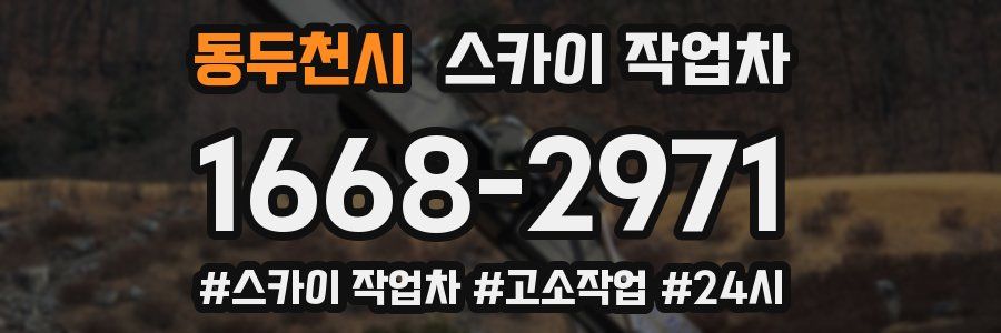 동두천시 스카이 작업차