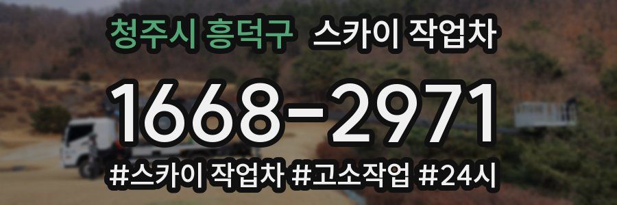 청주시 흥덕구 스카이 작업차