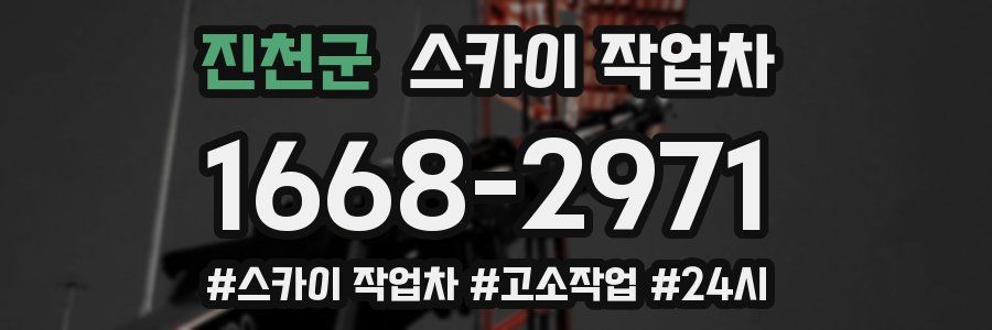 진천군 스카이 작업차