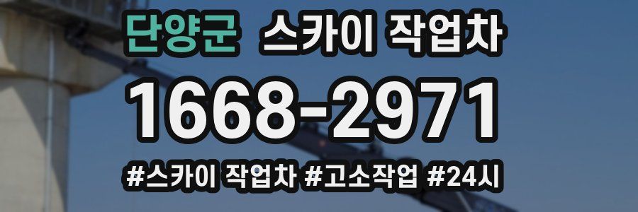 단양군 스카이 작업차