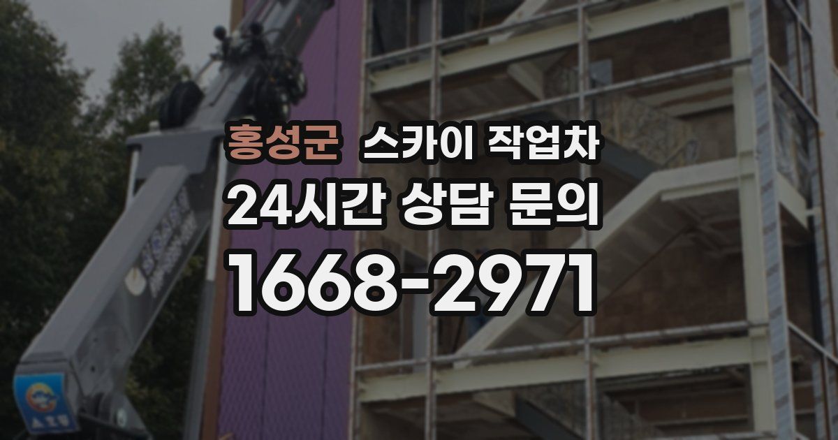 홍성군 스카이 작업차