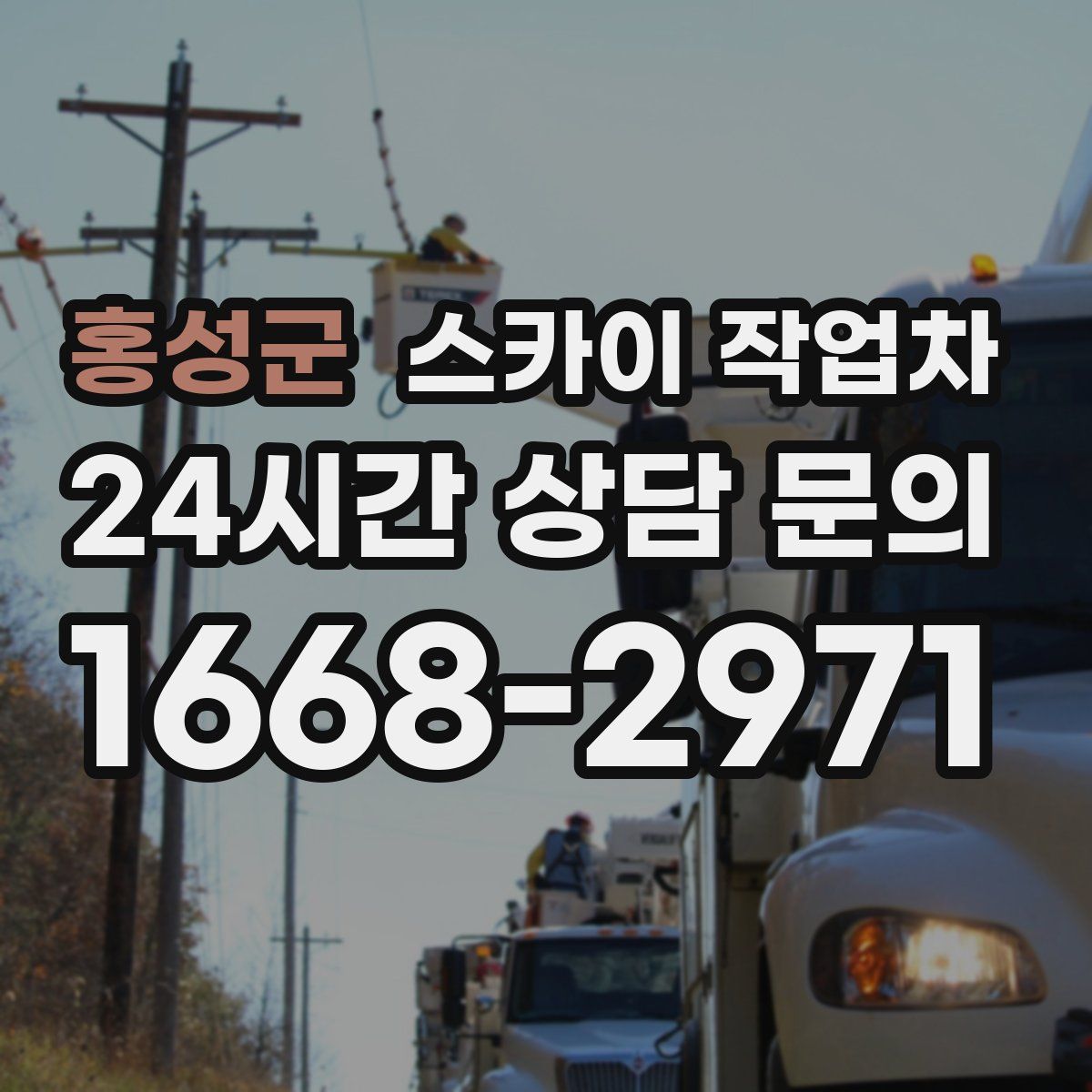 홍성군 스카이 작업차