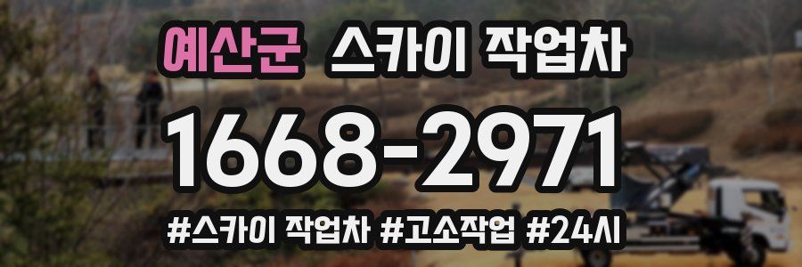 예산군 스카이 작업차