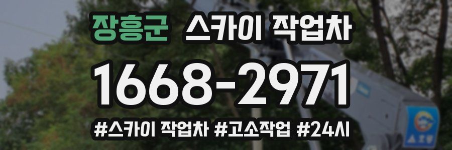 장흥군 스카이 작업차