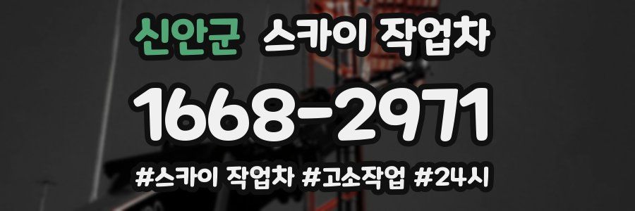 신안군 스카이 작업차