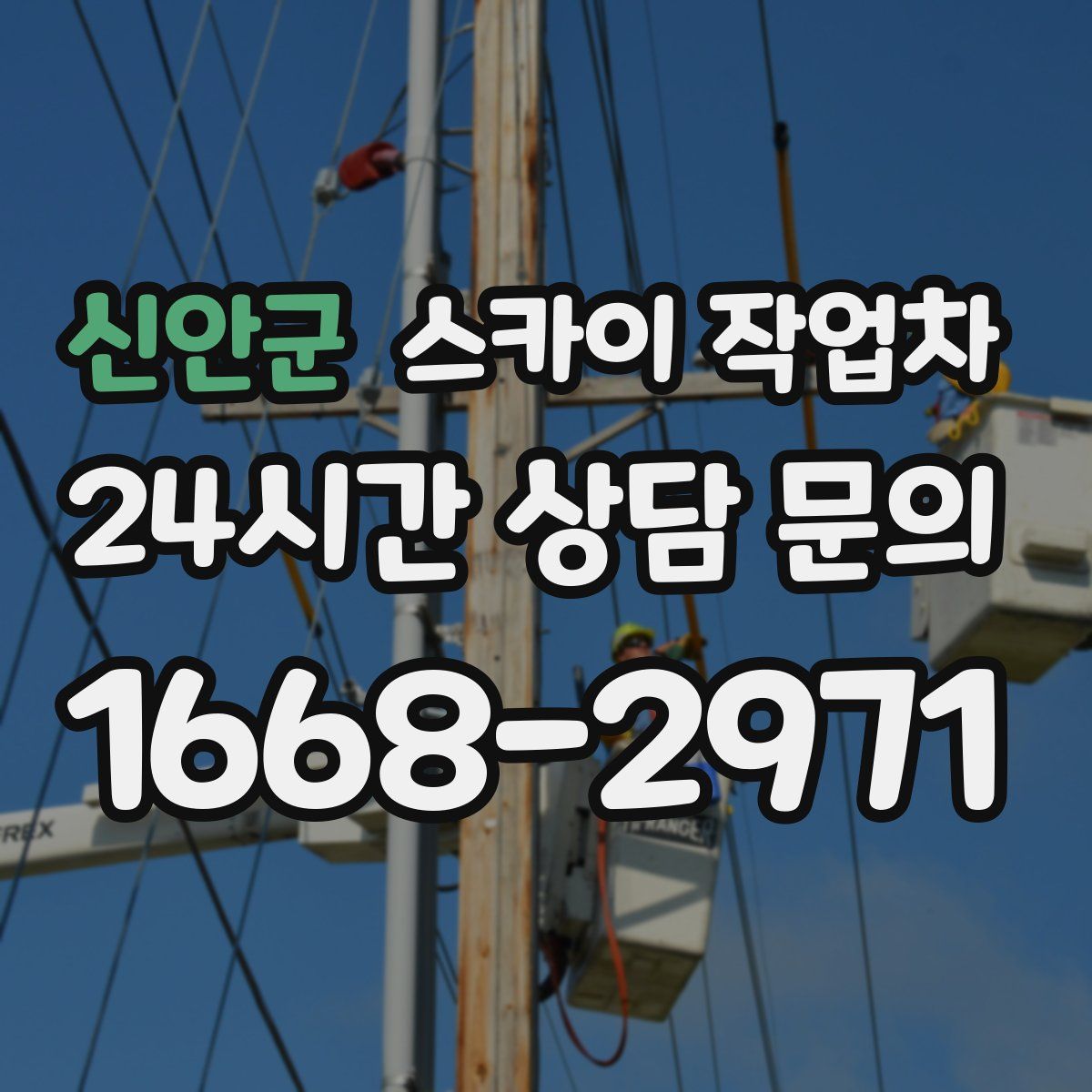 신안군 스카이 작업차