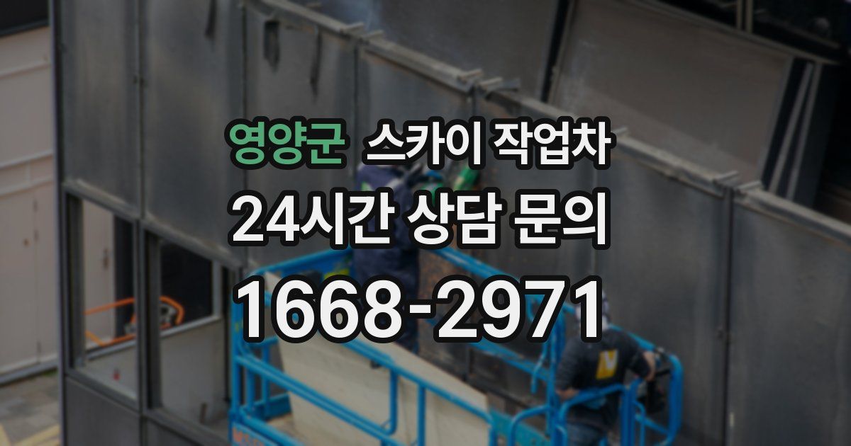 영양군 스카이 작업차