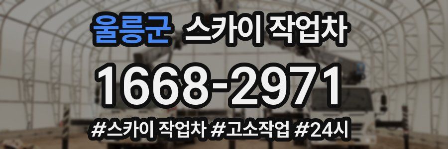 울릉군 스카이 작업차