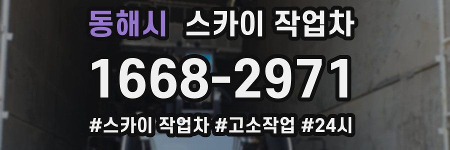 동해시 스카이 작업차