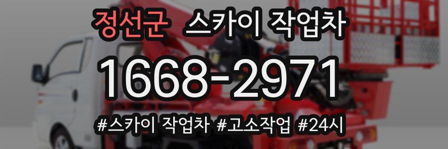 정선군 스카이 작업차