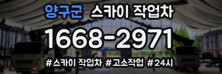 양구군 스카이 작업차