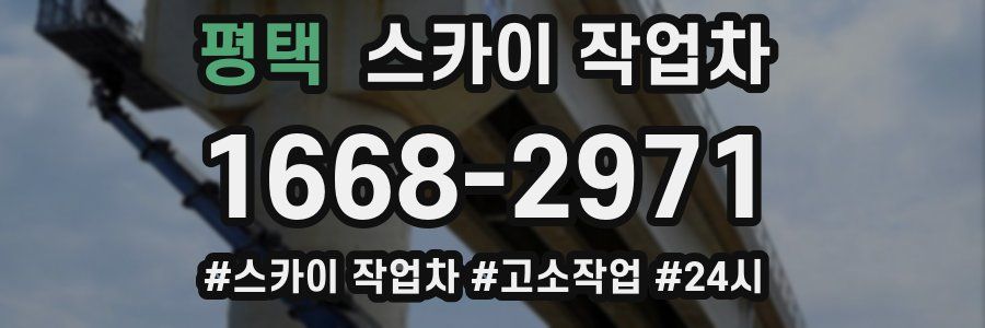 평택 스카이 작업차