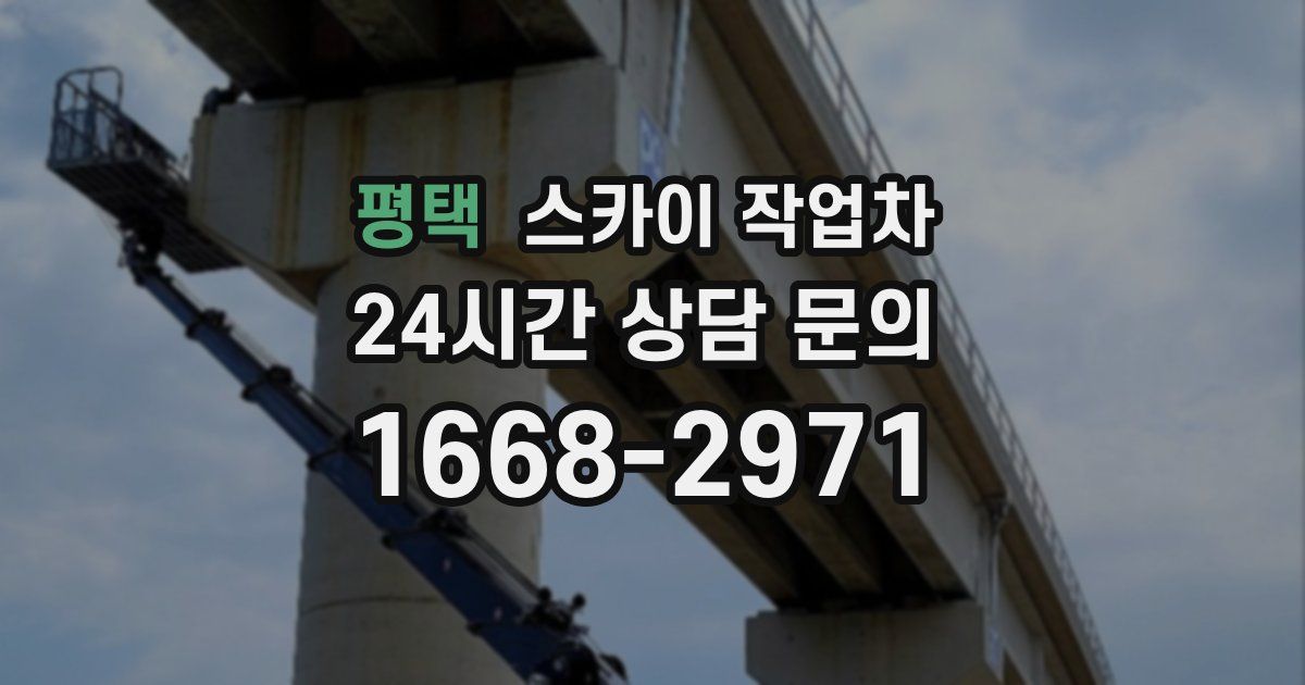 평택 스카이 작업차