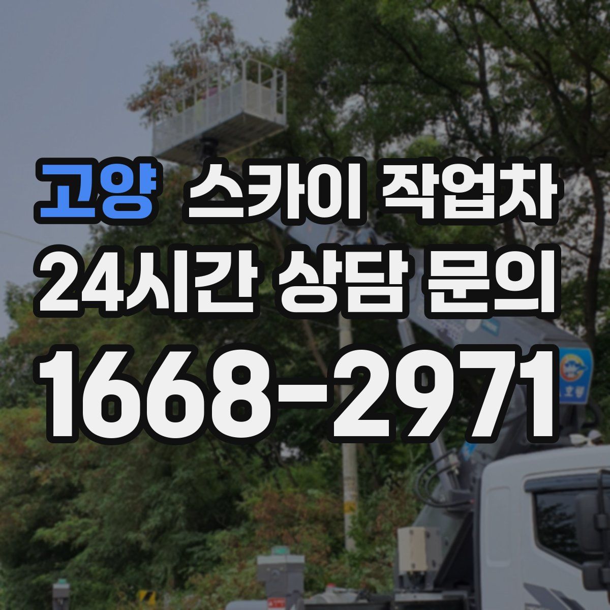 고양 스카이 작업차